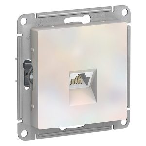 Розетка компьютерная SE AtlasDesign RJ45 кат 6А, жемчуг [уп 5 шт]