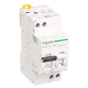 Дифавтомат Schneider Electric 1P+N C40А 30мА тип АС однофазный электронный 6кА iDPN N VIGI (дифференциальный автомат, АВДТ)
