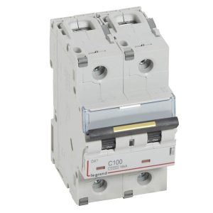 Автоматический выключатель Legrand DX3 2П C100A 10kA/16kA 3 модуля (автомат электрический)