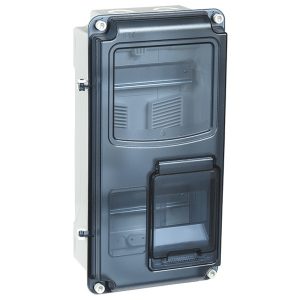 Корпус пластиковый влагозащищенный ИЭК KREPTA 5 ЩУРн-П 1/8 на однофазный счетчик и 8 модулей IP66 PC