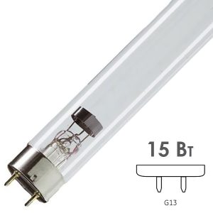 Лампа бактерицидная TDM UVC G15 T8 15W G13 L438mm специальная безозоновая