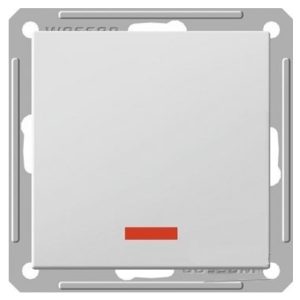 Одноклавишный выключатель с подсветкой SE W59 10A механизм, белый