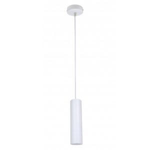 Светильник подвесной ЭРА L1 GU10 WH 300 D80x300mm белый 5056306016707