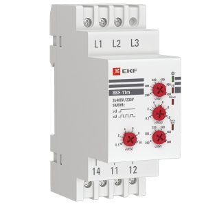 Реле контроля фаз EKF RKF-11m 1НО/НЗ 280-480В 50/60Гц (РКФ)