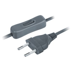 Шнур Navigator 61 722 NPS-FS-170-2x0.5-GR 1.7м с выкл. серый