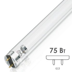 Лампа бактерицидная Ledvance Ttibera T8 75W G13 UVC 253,7nm L1213mm специальная безозоновая