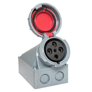 Розетка стационарная наружная EKF PROxima 1342 3Р+РЕ 63А 380В IP67