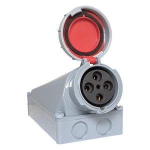 Розетка стационарная наружная EKF PROxima 1442 3Р+РЕ 125А 380В IP67