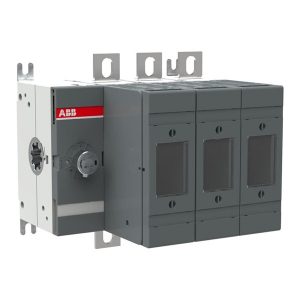 Рубильник ABB OS160GD03 3-полюсный без ручки под предохранители OFAF до 160А размером 00,000 (выключатель нагрузки)