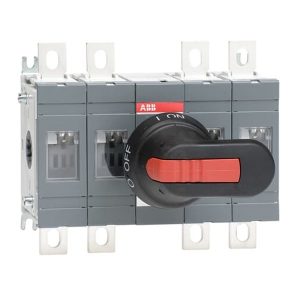 Рубильник ABB OT250E22P до 250А 4-х полюсный (с ручкой на дверь и переходником) (выключатель нагрузки)