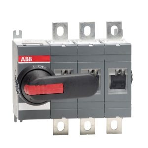 Рубильник ABB OT400E03P до 400А 3-х полюсный (с ручкой на дверь и переходником) (выключатель нагрузки)