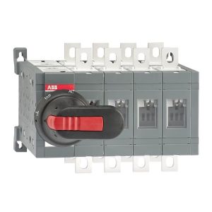 Реверсивный рубильник ABB OT160E04CLP до 160А 4P переключение без разрыва тока (с ручкой на дверь) (выключатель нагрузки)