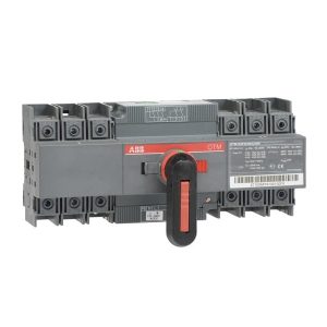 Реверсивный рубильник ABB OTM63F3CMA230V до 63А 3-полюсный с моторным приводом 110-240В AC/DC (выключатель нагрузки)