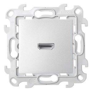 Розетка HDMI Simon 24 Harmonie 1.4, алюминий