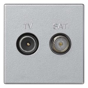 Розетка TV-SAT Simon K45, винты, 45х45мм, алюминий