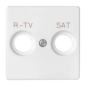 Накладка для розетки Simon 82 Concept R-TV+SAT с пиктограммой R-TV SAT белый матовый