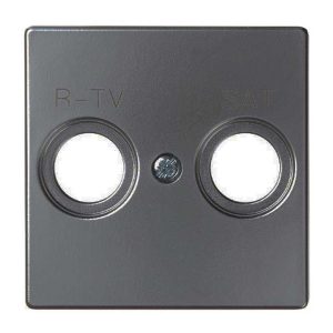 Накладка для розетки Simon 82 Concept R-TV+SAT с пиктограммой R-TV SAT титан матовый