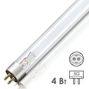 Лампа бактерицидная LightBest LBC 4W T5 G5 специальная безозоновая