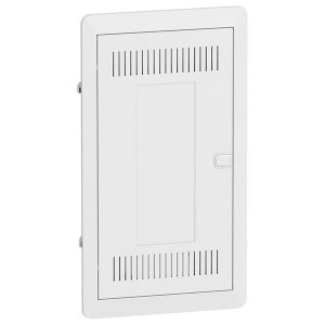 Щит встраиваемый мультимедийный Schneider Electric Resi9 KV 3 ряда с металлической дверью белый