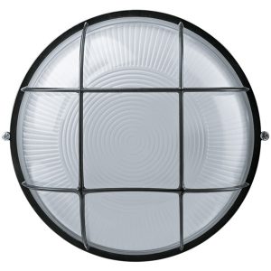 Светильник Navigator 94 809 NBL-R2-100-E27/BL 100W 235x110mm (аналог НПБ/НПП) черный с решеткой