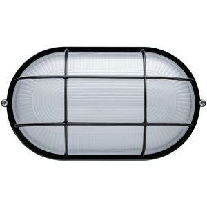 Светильник Navigator 94 814 NBL-O2-100-E27/BL 100W 155x265x110mm (аналог НПБ/НПП) черный с решеткой