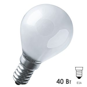 Лампа накаливания шарик Navigator 94 315 NI-C-40-230-E14-FR 40W 230V матовая