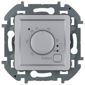 Терморегулятор для теплого пола с датчиком 16А Legrand Inspiria алюминий