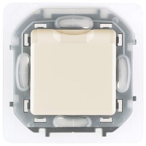 Розетка с/з 220В IP44 Legrand Inspiria слоновая кость (бежевый)