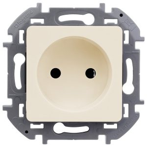 Розетка без заземления Legrand Inspiria слоновая кость (бежевый)