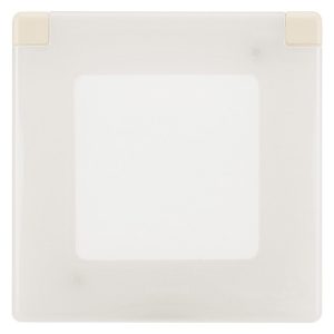 Рамка с защитной крышкой 1 пост IP 44 Legrand Inspiria слоновая кость (бежевый)