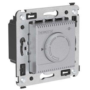 Термостат для теплых полов в стену DKC Avanti, закаленная сталь