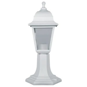 Светильник Navigator 80 472 NOF-PG31-005-IP44-E27 max60W пластик четырехгранник на постамент белый