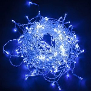 Светодиодная гирлянда Feron CL19 занавес 2x1,5м + 3м 230V синий c питанием от сети