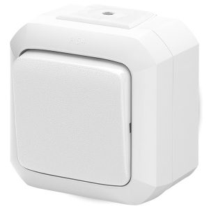 Выключатель одноклавишный ABB Variant+ IP54 белый