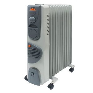 Масляный обогреватель TDM МО-11ТВ, 2500Вт, 11 секций, вентилятор, регулятор мощности, термостат