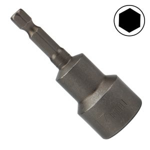 Ключ-насадка Kranz 17х65 мм, 1/4 дюйма магнитная (упаковка 1 шт)