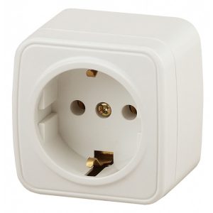 Накладная розетка Intro 2P+E Schuko 16А-250В IP20 Polo, слоновая кость 3-202-02 (5056183753856) (бежевый)