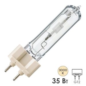Лампа металлогалогенная Philips CDM-T 35W/830 3000K G12 (МГЛ)