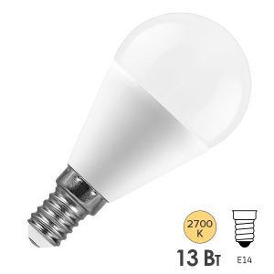 Лампа светодиодная шарик Feron LB-950 G45 13W 2700K 220V E14 теплый свет