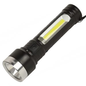 Фонарь светодиодный ЭРА UA-501 универсальный, аккумуляторный, COB+LED, 5W, резина