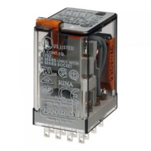 Миниатюрное реле Finder 4СО 7A AgNi 24В DC