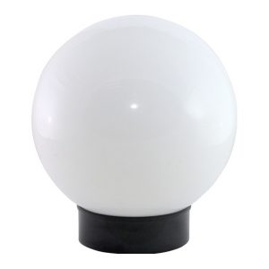 Светильник TDM НТУ 03-60-200 шар d200mm опал ПММА, основание плоское ПК, 230V max60W Е27 IP54
