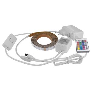 Комплект светодиодной ленты TDM SMD5050-30 LED/m 7,2W/m RGB 12V IP65 (упаковка 1 метр) IR-контроллер
