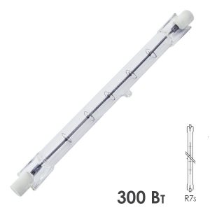 Лампа галогенная линейная TDM ЛГ 300Вт 220В R7s 118mm