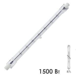 Лампа галогенная линейная TDM ЛГ 1500Вт 220В R7s 254mm