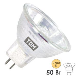 Лампа галогенная TDM с отражателем MR16 50W 12V GU5.3