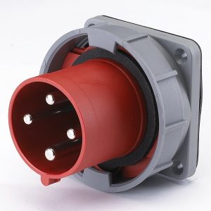 Вилка для скрытой проводки DEKraft 634 3Р+РЕ 63А 380В IP67 ВЩ-102-4-63