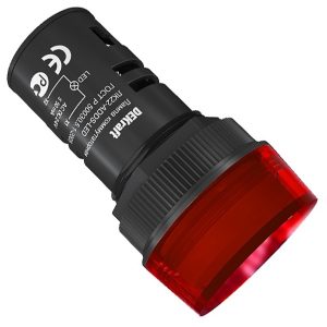 Лампа DEKraft ADDS d22мм LED КРАСНЫЙ 24В AC/DC ЛK-22