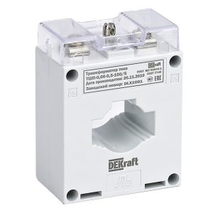 Трансформатор тока DEKraft ТШП-0,66 0,5 100/5 5ВА, диаметр 30мм