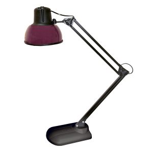 Светильник настольный Бета-К НДБ37-60-159 под лампу ЛОН/LED, max 60W 220V Е27, струбцина, фиолетовый